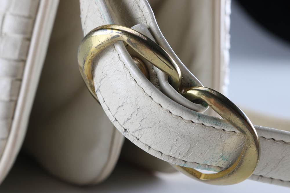 Vintage Lederer de Paris Woven Leather Shoulder Bag