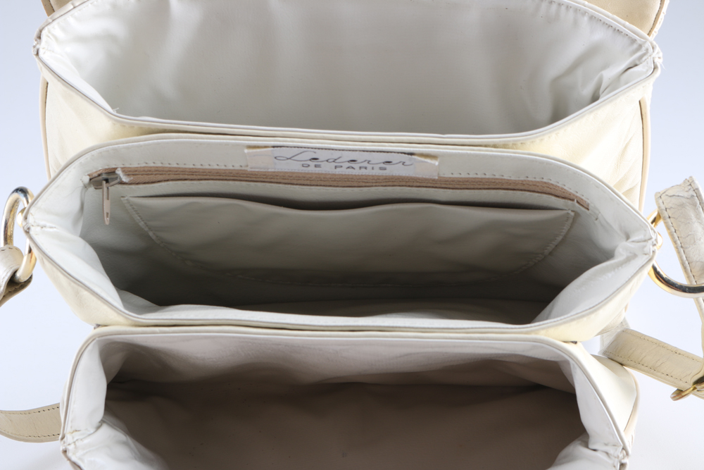 Vintage Lederer de Paris Woven Leather Shoulder Bag