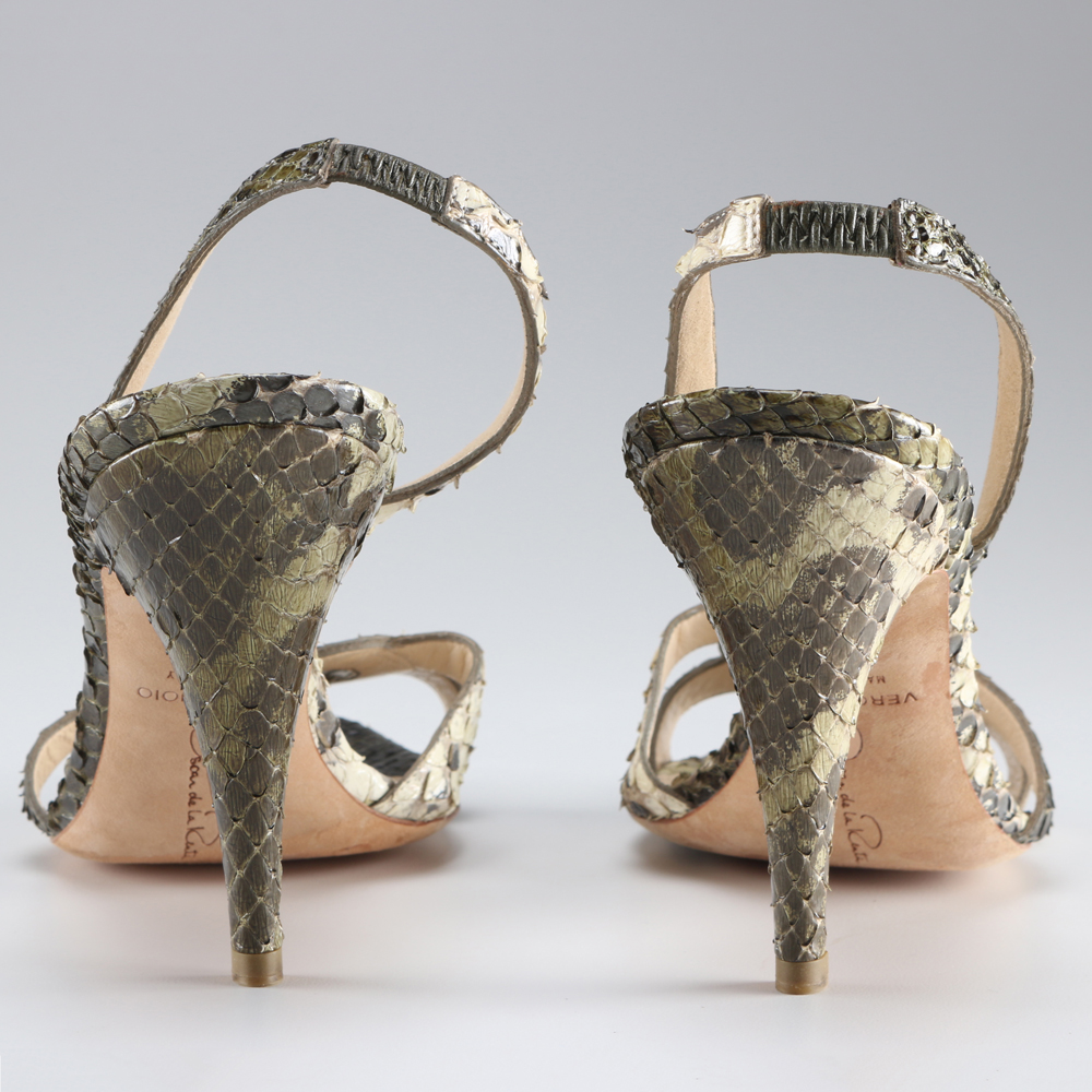 Oscar De La Renta Python Heels