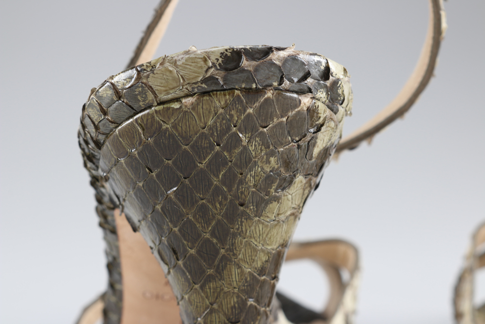 Oscar De La Renta Python Heels
