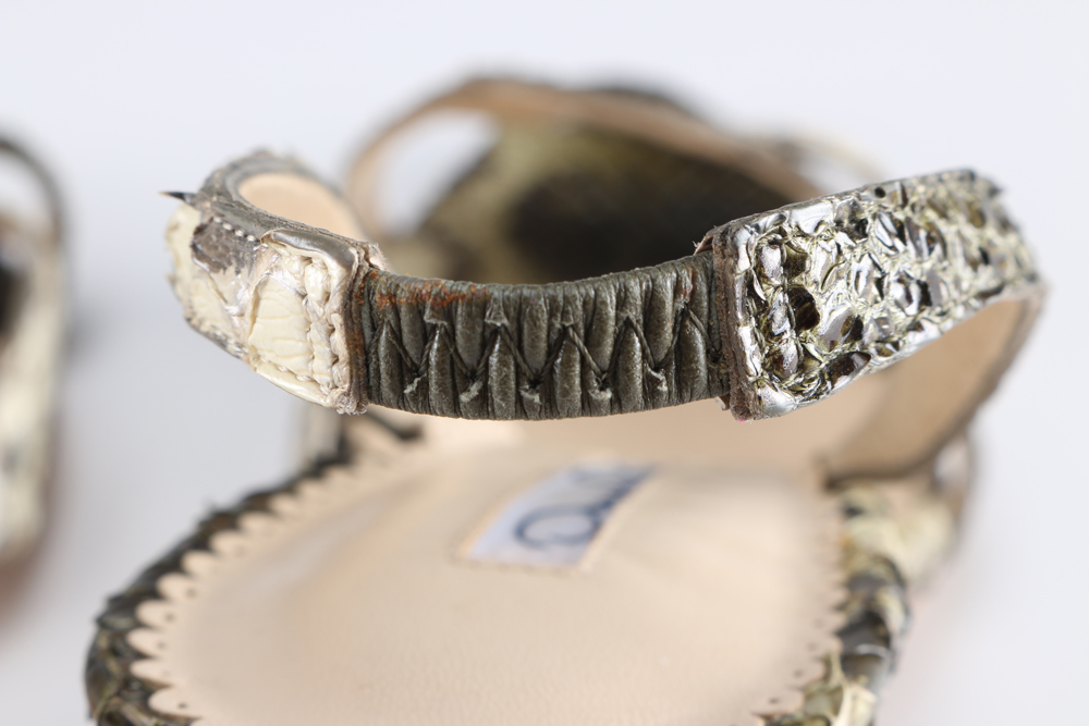 Oscar De La Renta Python Heels