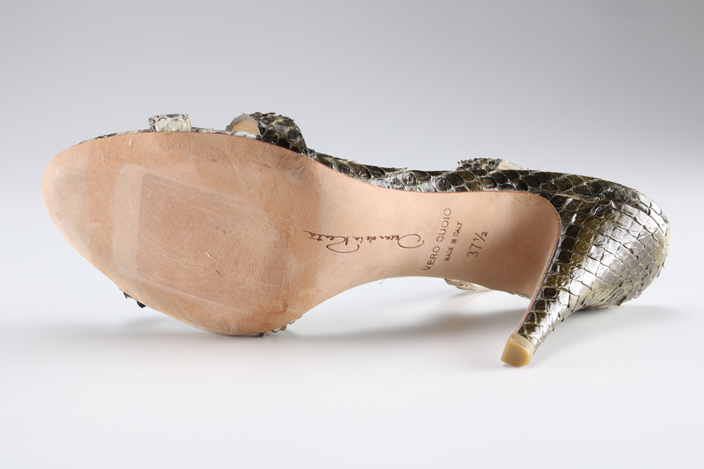 Oscar De La Renta Python Heels