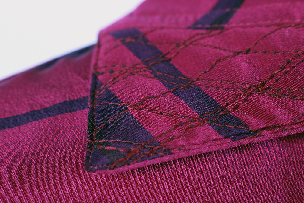 Vintage Gianni Versace Abstract Printed Silk Blouse