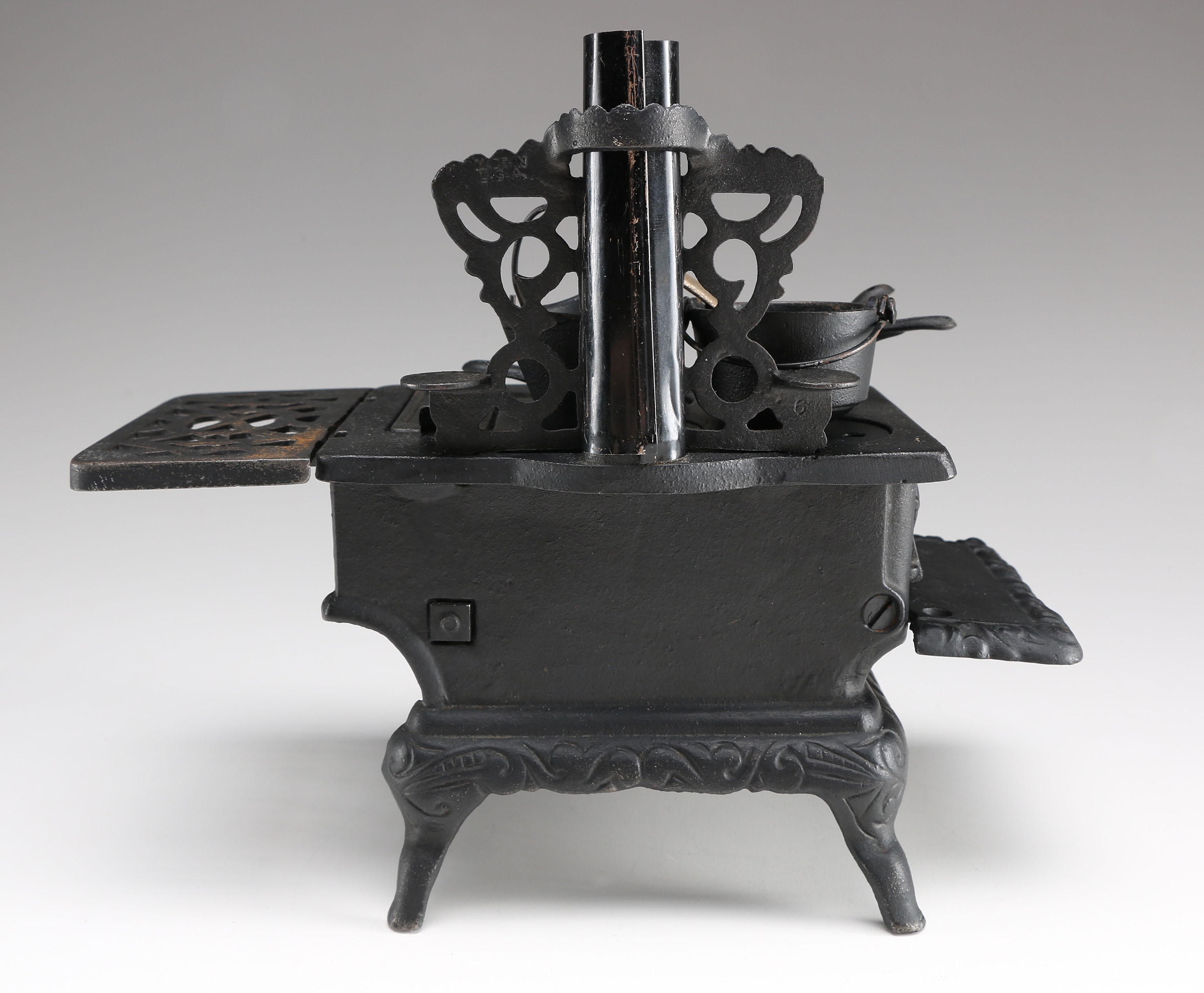 Vintage Toy Cast Iron Stove Set