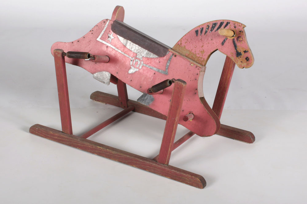 Vintage Wooden Decorative Bouncing Rocking Horse