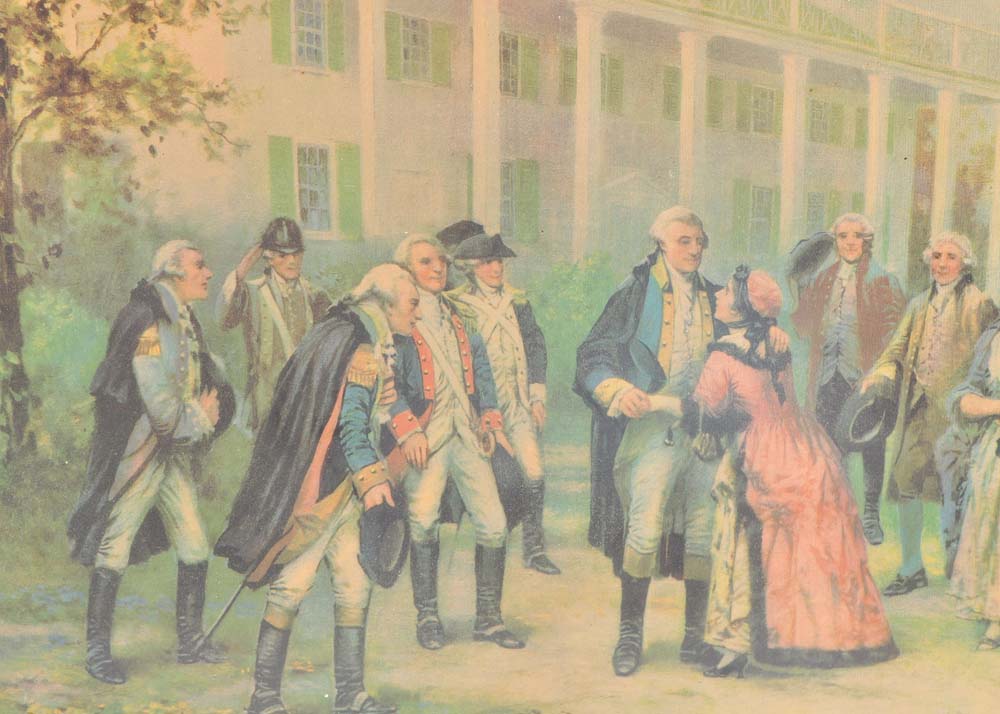 Percy Moran Print of George Washington at Mount Vernon