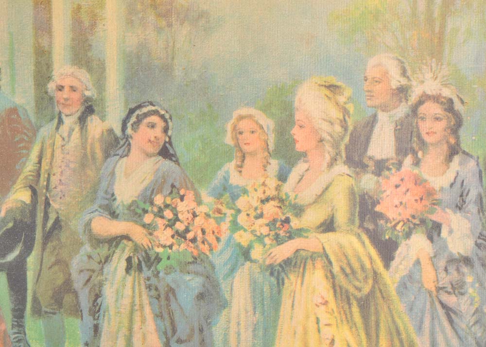 Percy Moran Print of George Washington at Mount Vernon