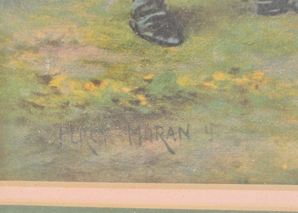 Percy Moran Print of George Washington at Mount Vernon