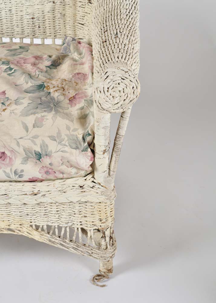 Vintage Wicker Chair and Rocker