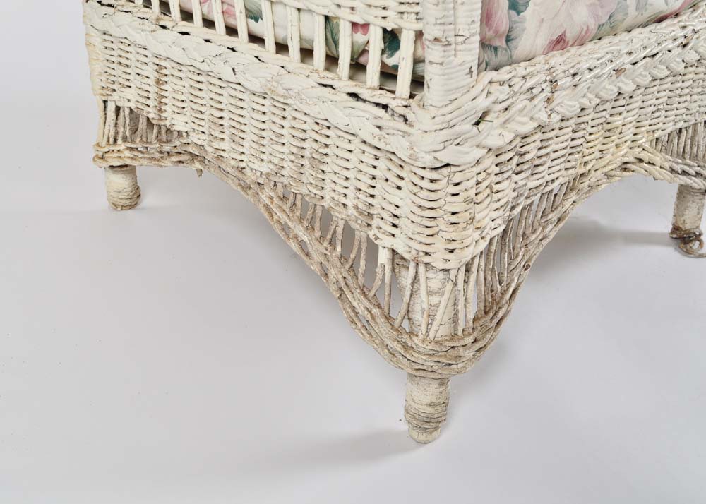 Vintage Wicker Chair and Rocker