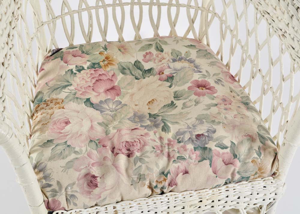 Vintage Wicker Chair and Rocker