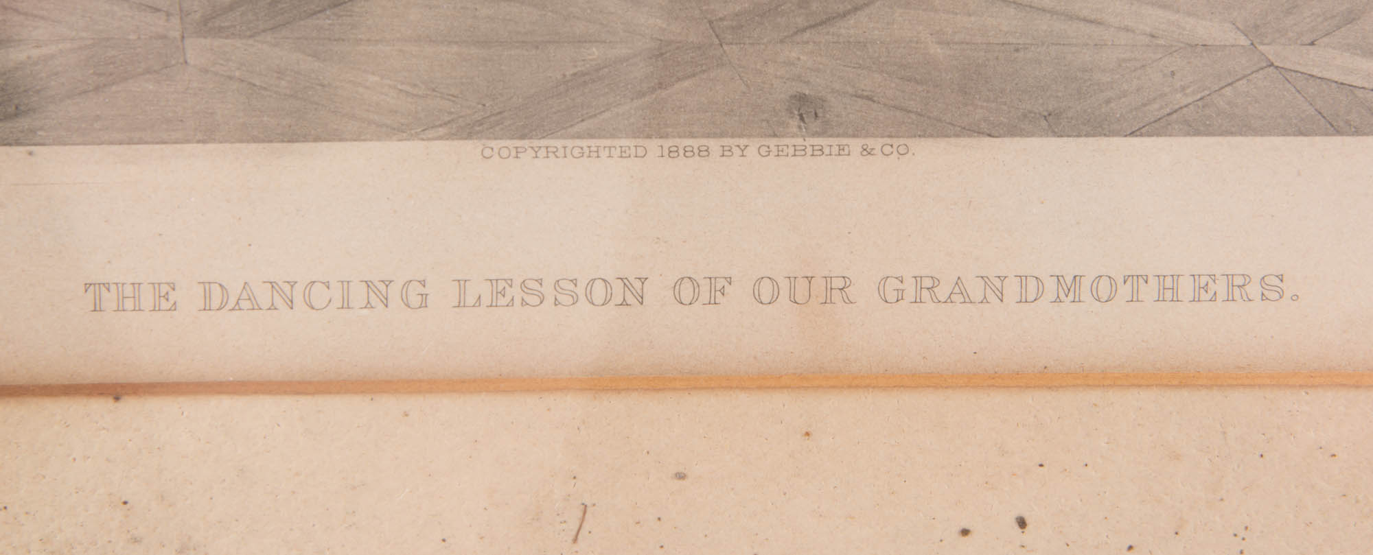 Toby E. Rosenthal "The Dancing Lesson of Our Grandmothers" Antique Photogravure