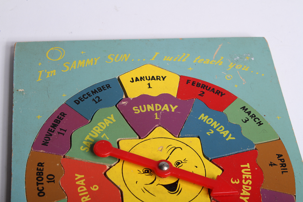 Collection of Vintage Children's Books and Puzzles