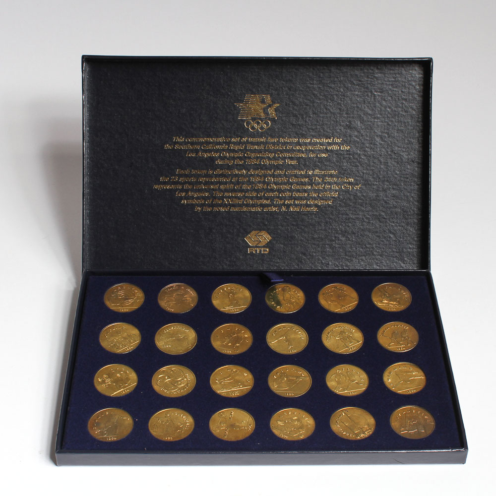 1984 Los Angeles Olympics Transit Token Set