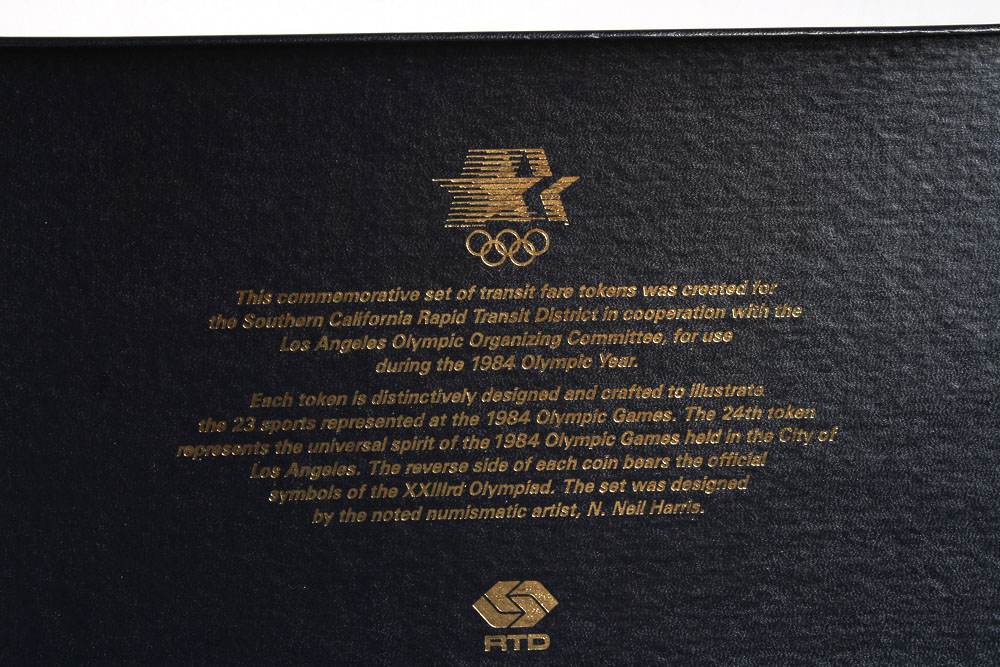 1984 Los Angeles Olympics Transit Token Set