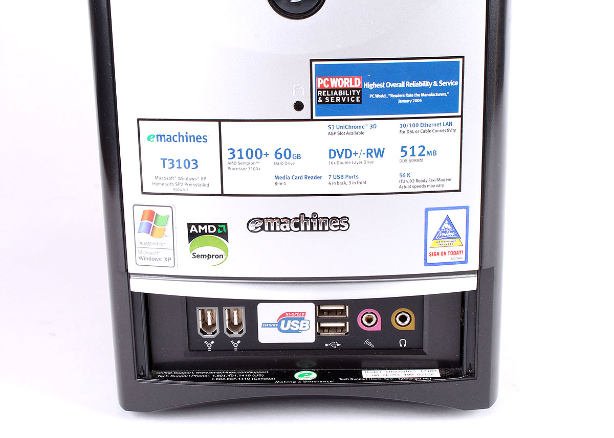 E-Machines Desktop Computer with Samsung Monitor