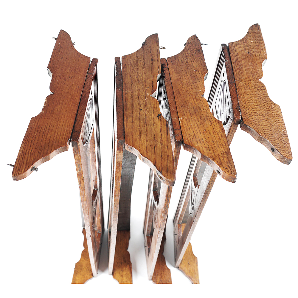 Four Church Pew Back Bible Holders