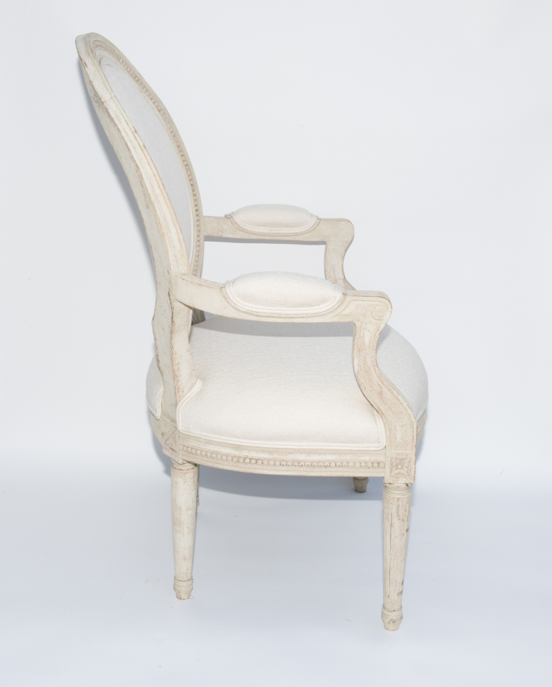 Vintage Swedish Gustavian Style Armchairs