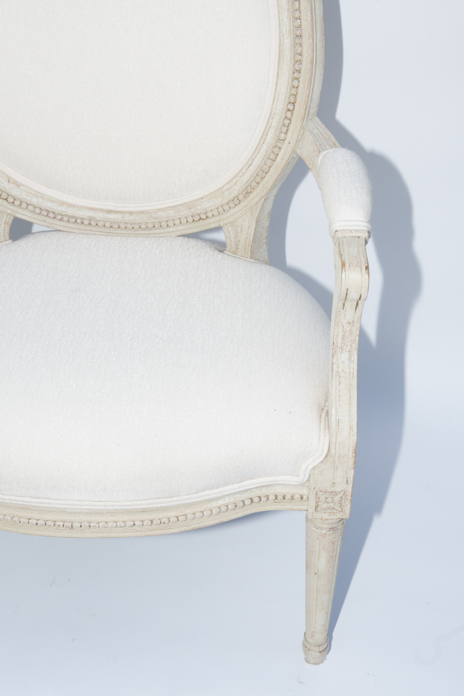 Vintage Swedish Gustavian Style Armchairs