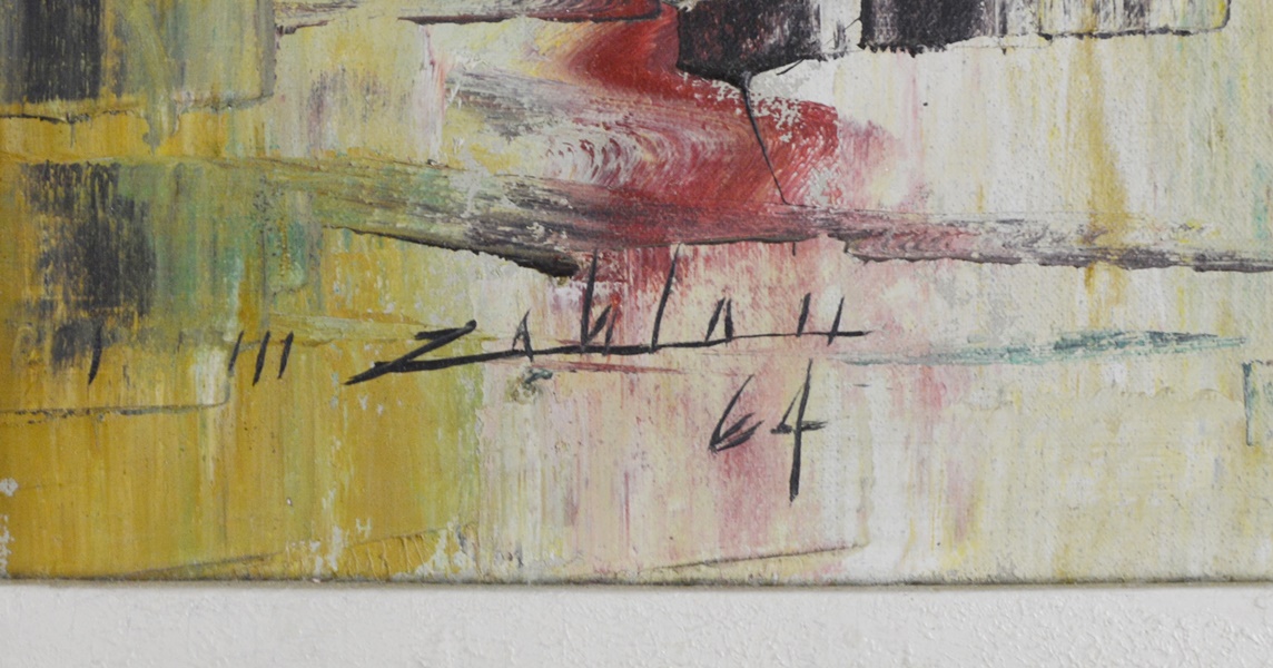 Enrico Zablan Original Abstract Oil Painting of Manila Bay