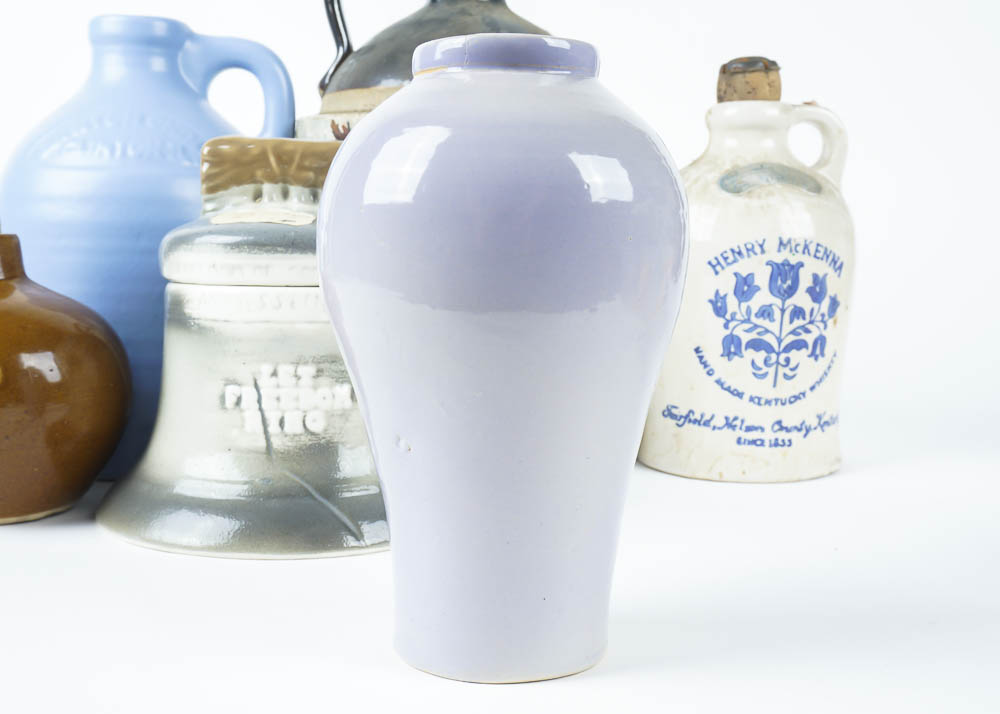 Collection of Stoneware Decanters