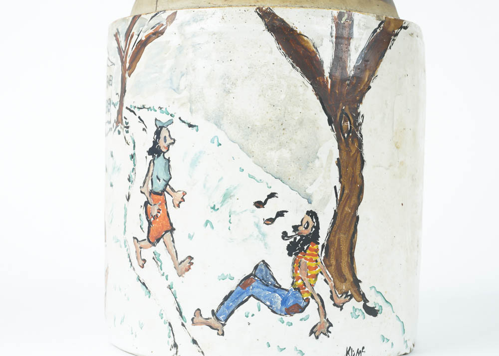 Collection of Stoneware Decanters