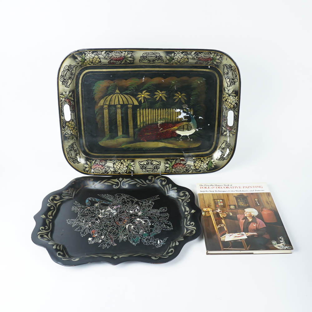 Toleware Platters and Book