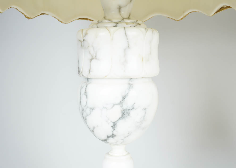 Vintage Marble Lamp Pair