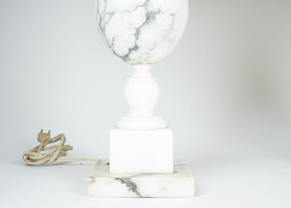 Vintage Marble Lamp Pair