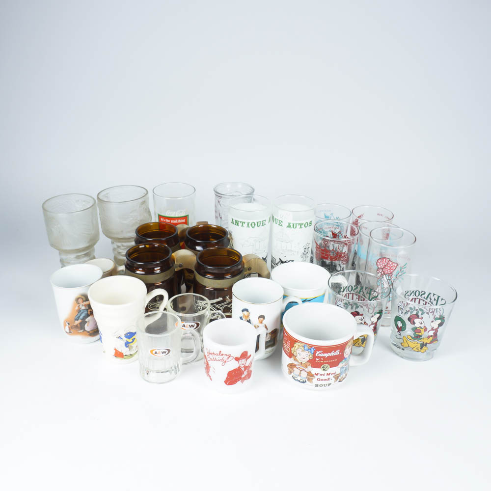 Vintage and Modern Collectible Cups