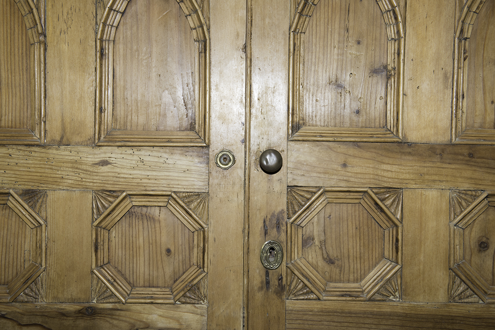 English Carved Pine Cupboard