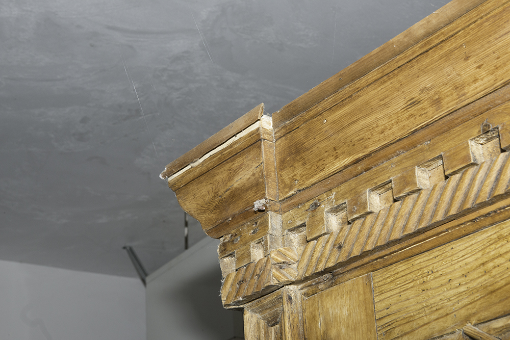 English Carved Pine Cupboard