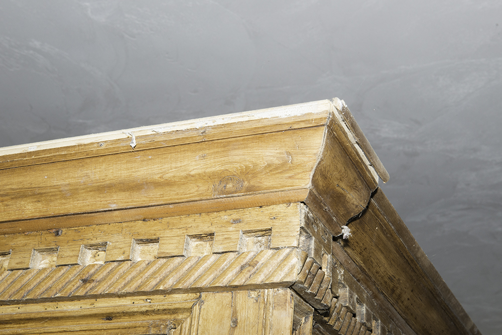 English Carved Pine Cupboard