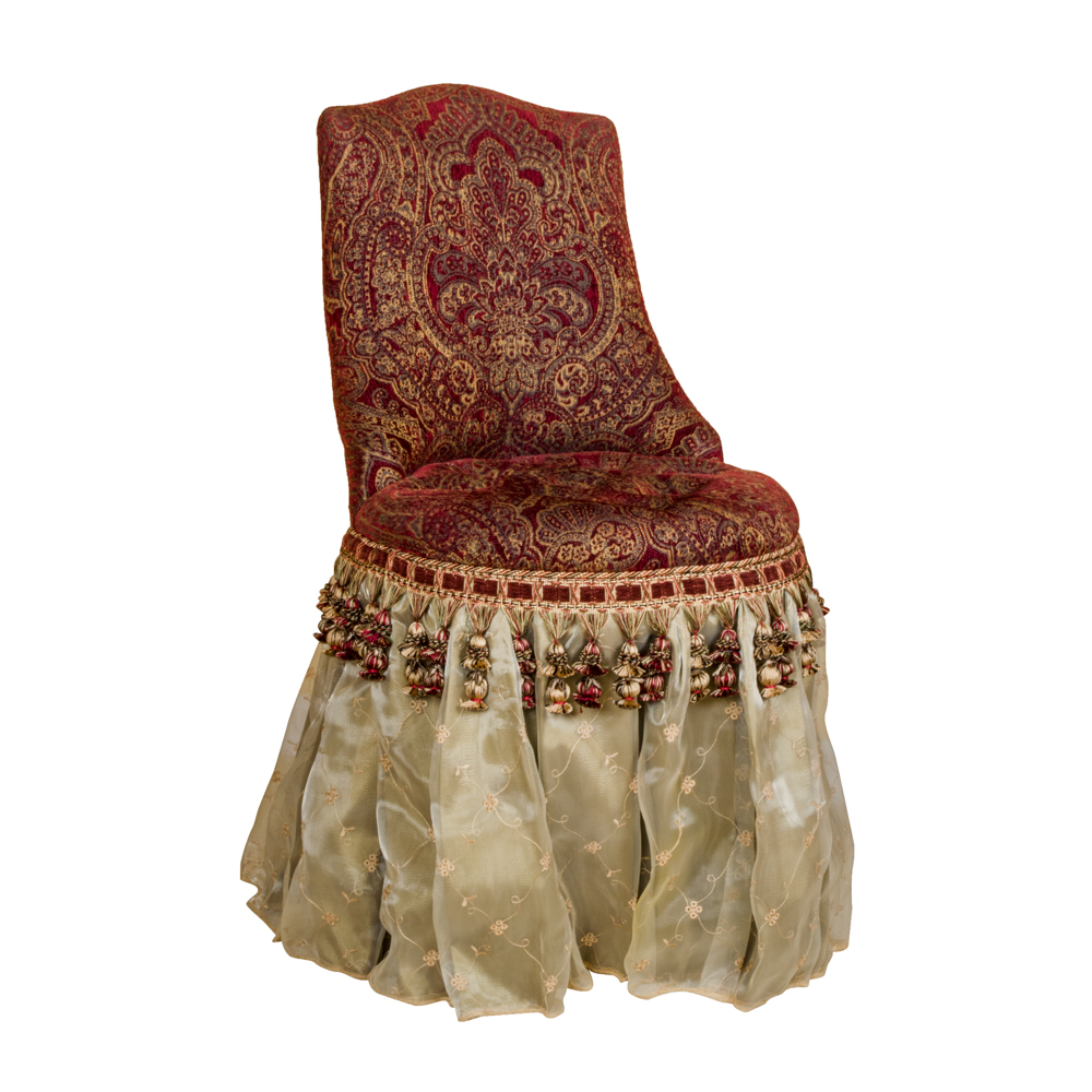 Bombay & Co. Majesty Skirted Vanity Chair