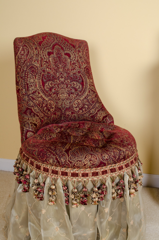 Bombay & Co. Majesty Skirted Vanity Chair