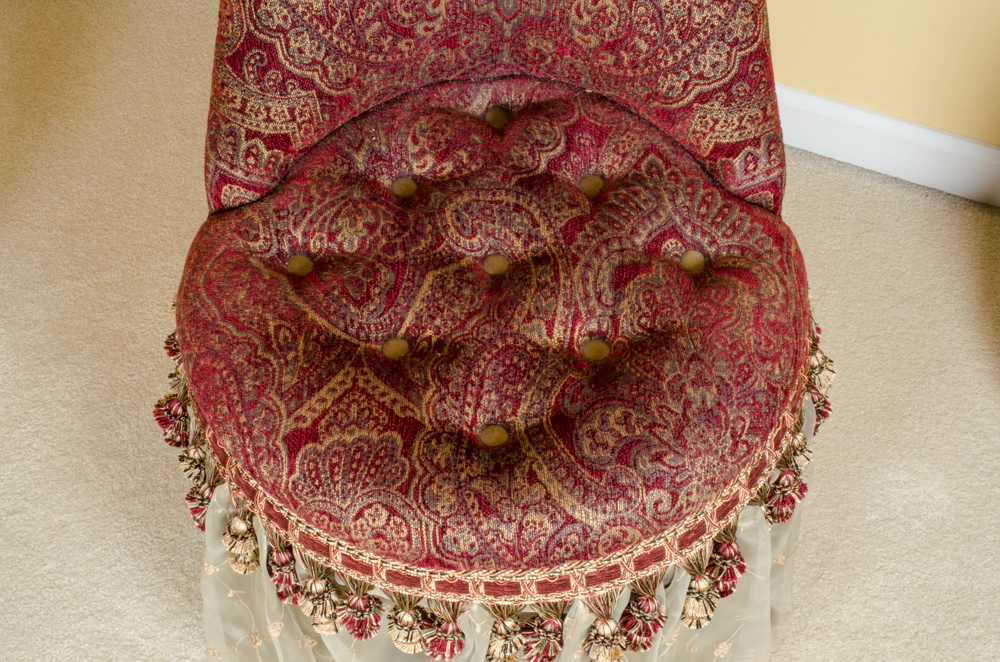 Bombay & Co. Majesty Skirted Vanity Chair