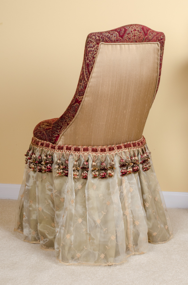 Bombay & Co. Majesty Skirted Vanity Chair