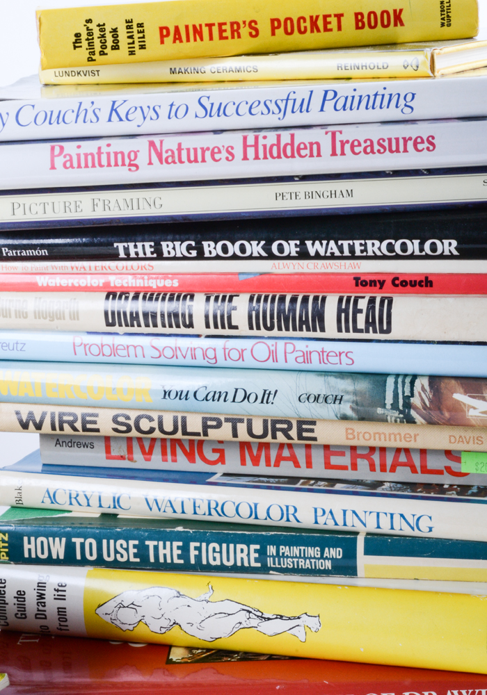 Generous Collection of Vintage  Instructional Art Books