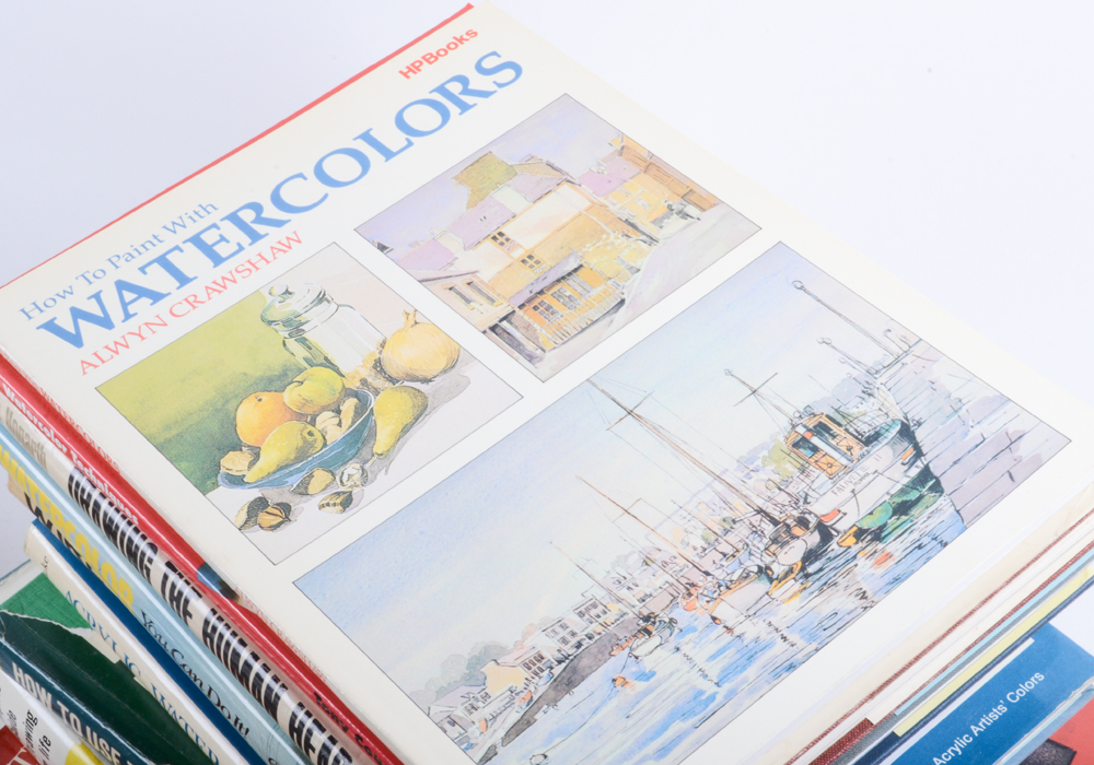 Generous Collection of Vintage  Instructional Art Books