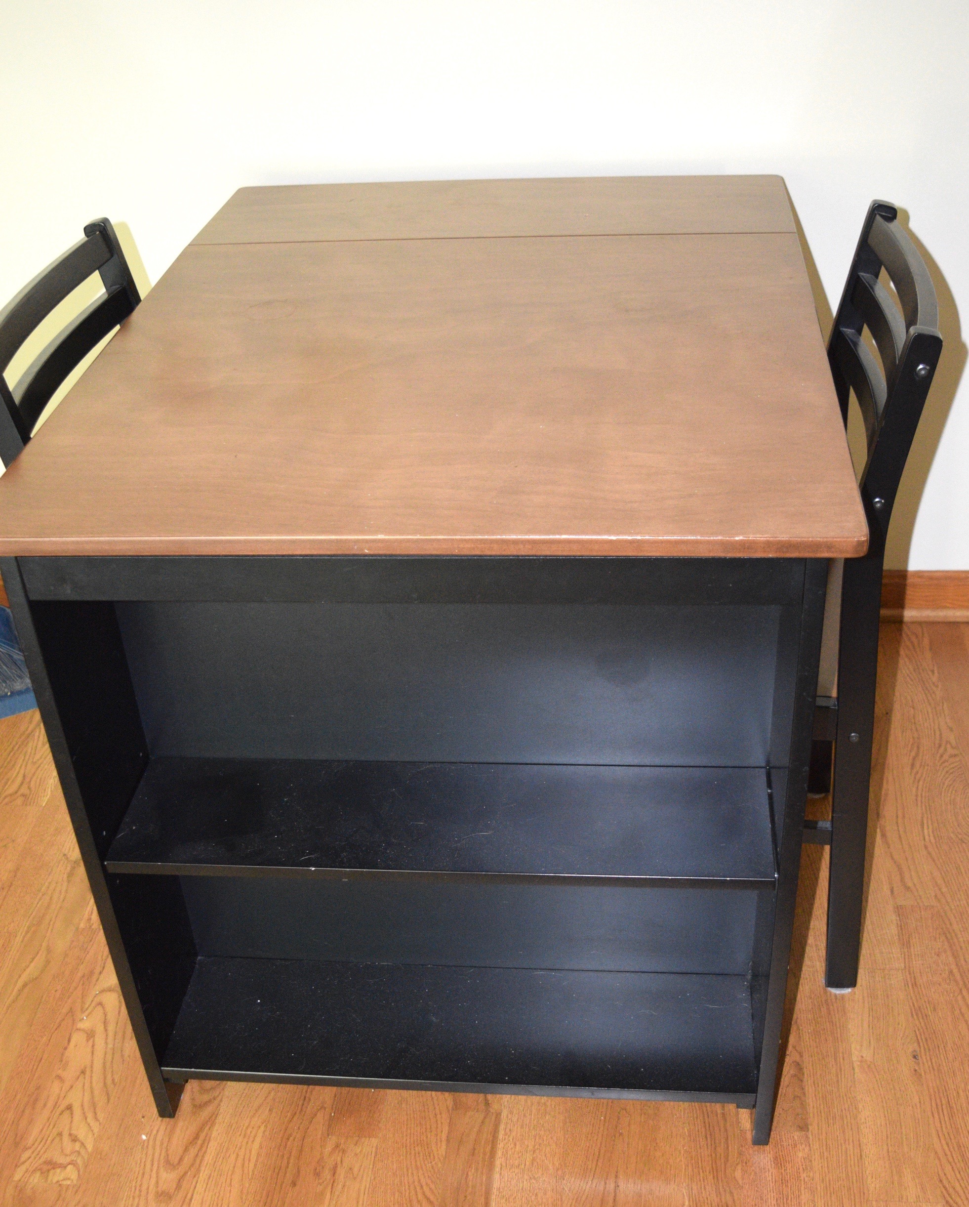 Black Drop Leaf Table and Chairs