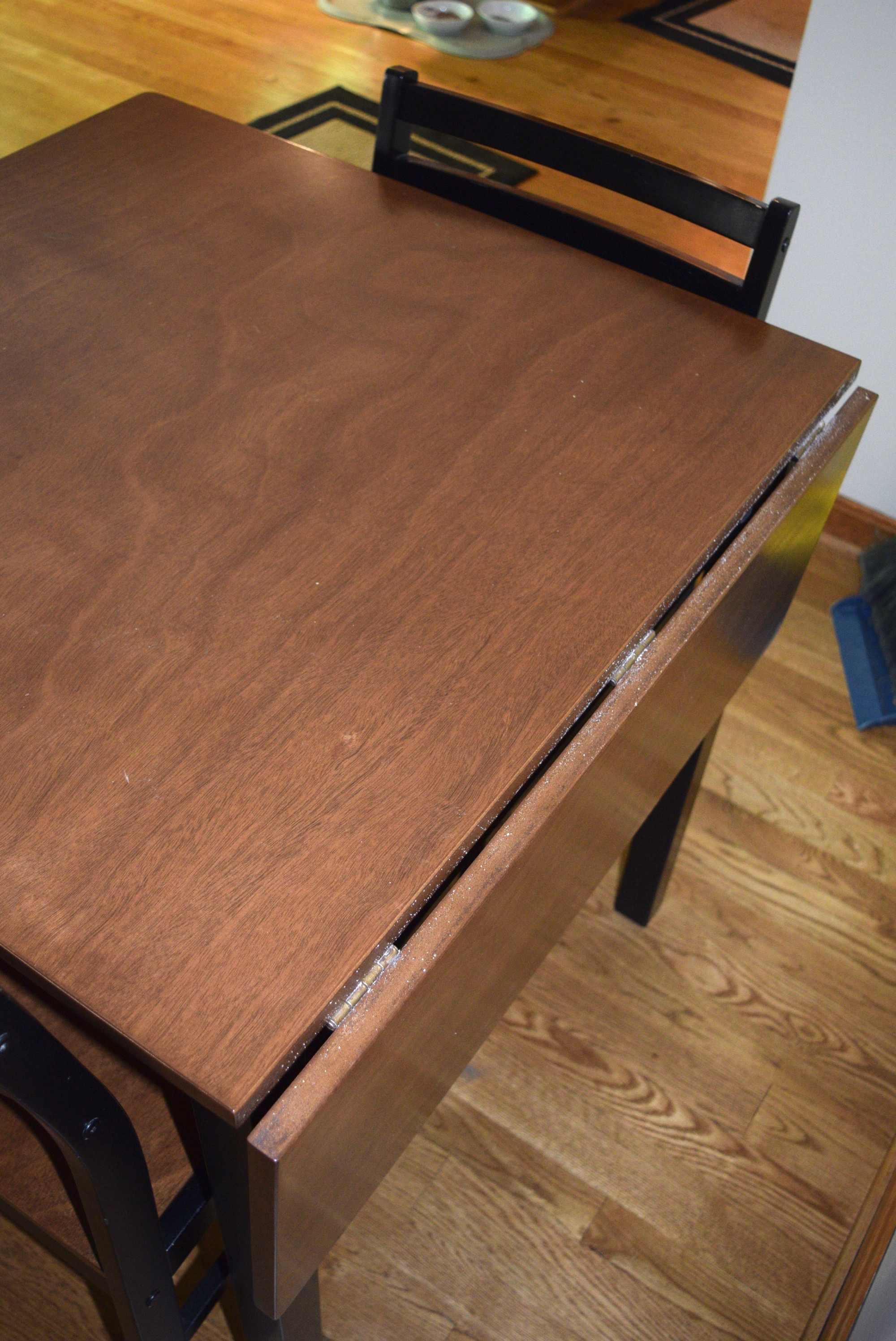 Black Drop Leaf Table and Chairs