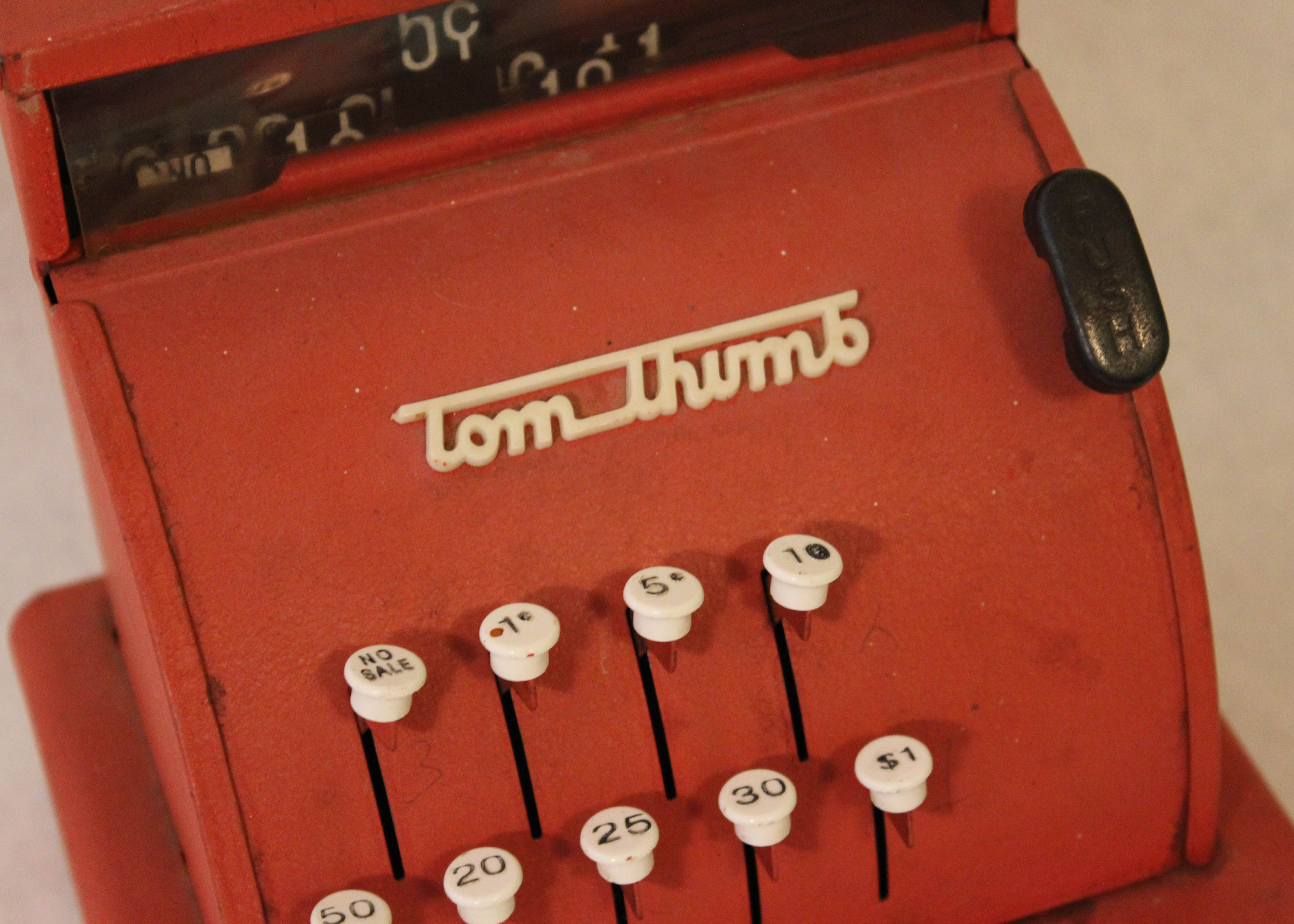 Vintage Tom Thumb Toy Metal Cash Register