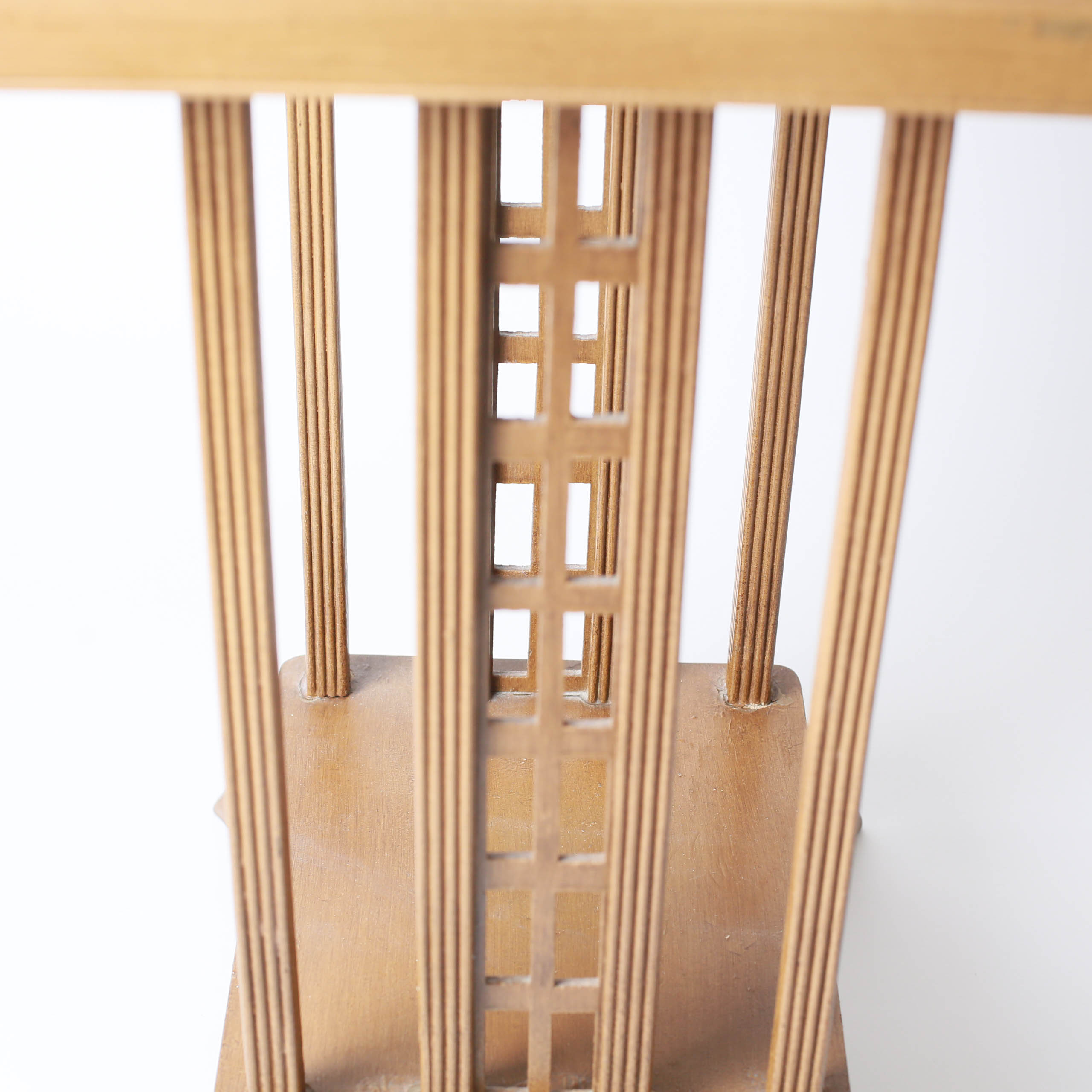 Vintage Side Table With Pictoral Inlay