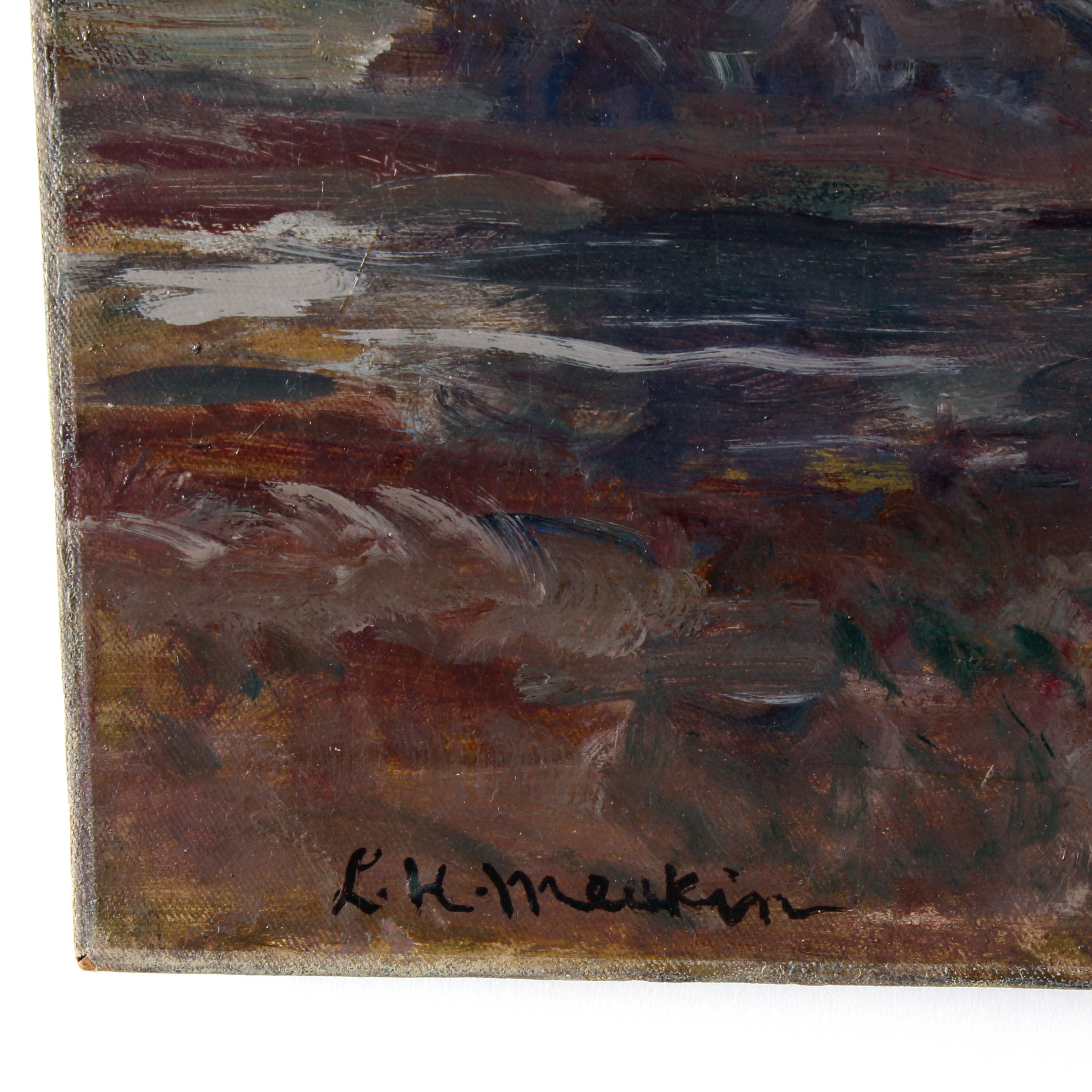 Lewis Henry Meakin Signed Late 19th Century Oil Painting