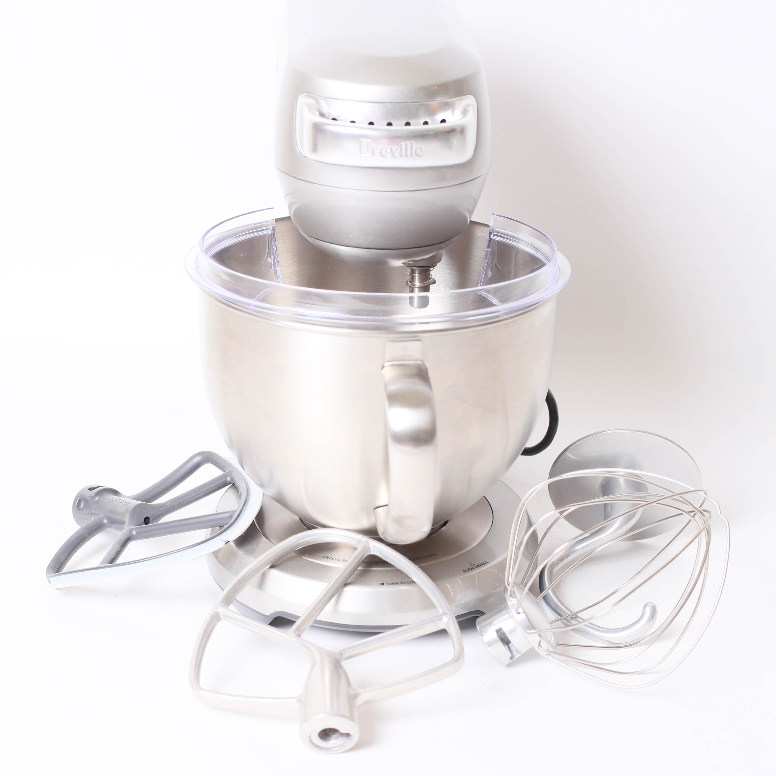 Silver Toned Breville Mixer and Presto Cool Touch Electric Griddle