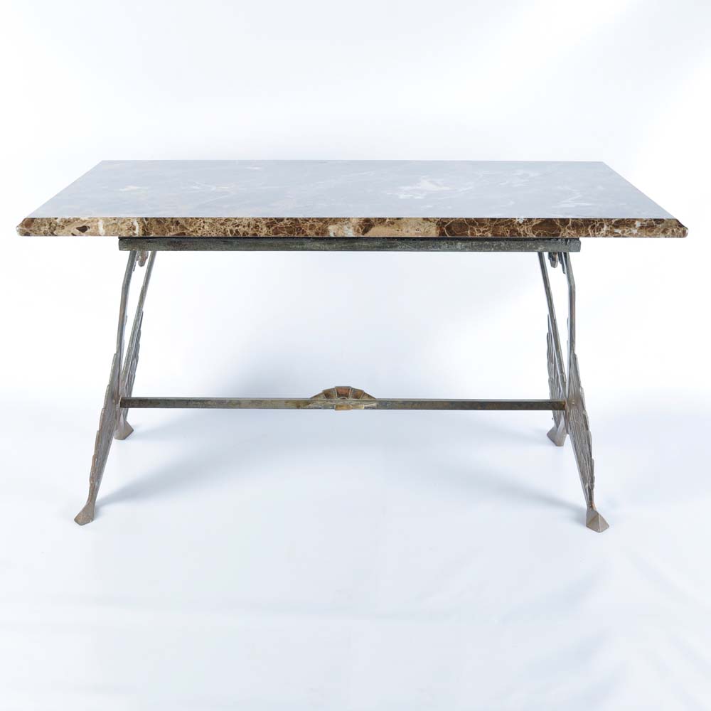 Art Deco Marble Top Table