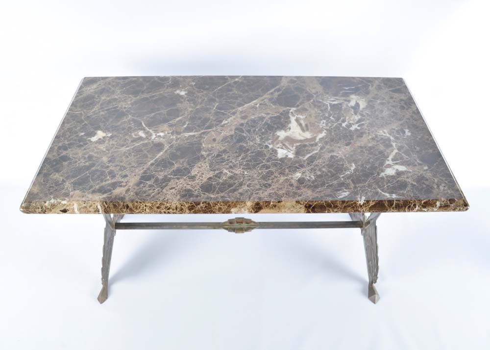 Art Deco Marble Top Table