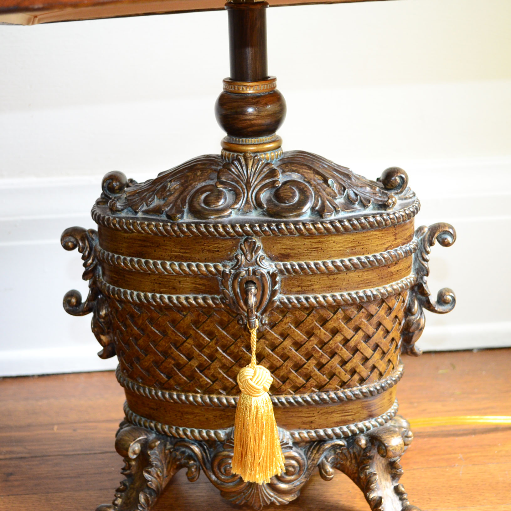 Pair Oiled Bronze Table Lamps