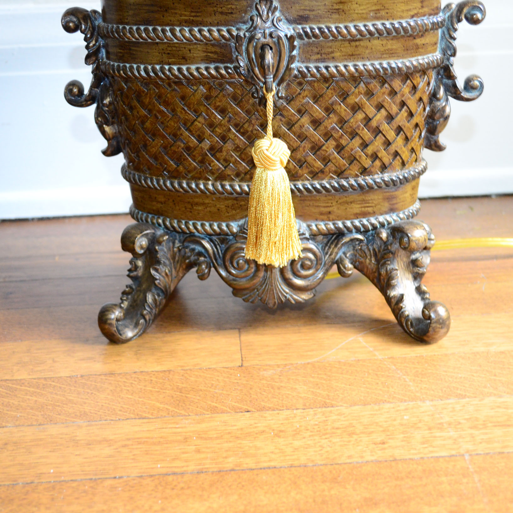 Pair Oiled Bronze Table Lamps