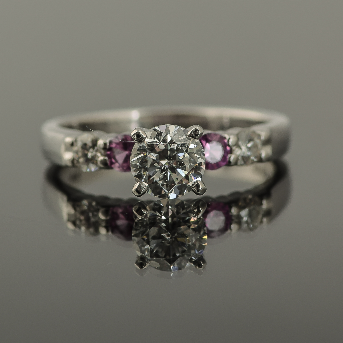 18K White Gold and Platinum Diamond Ring